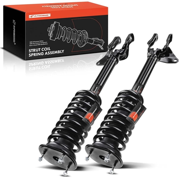 A-Premium Front Pair (2) Complete Strut & Coil Spring Assembly Compatible with Jeep WK2 Grand Cherokee 2016 2017 2018 2019 2020, AWD, without Air Suspension, Driver and Passenger Side