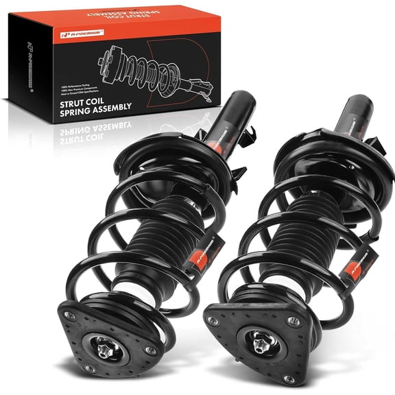 A-Premium Front Complete Struts Compatible with Mazda 3 2004-2013 - 2x Replacement Suspension Shock Absorber with Coil Spring Assembly