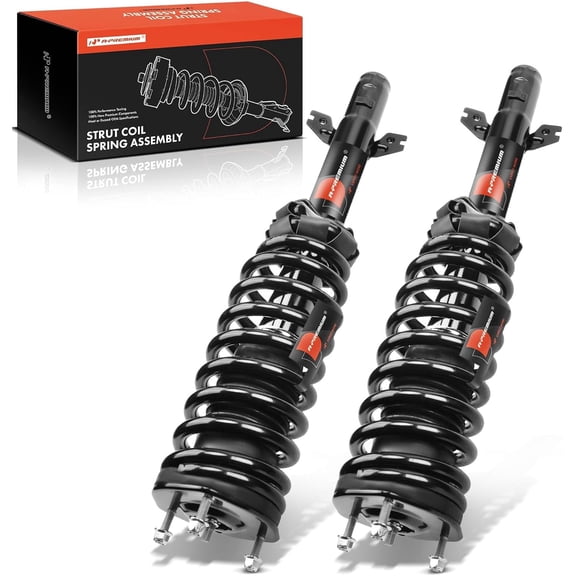 A-Premium Front Complete Struts Compatible with Mazda 6 [3.7L] 2009-2013, Auto Trans - 2x Replacement Suspension Shock Absorber with Coil Spring Assembly