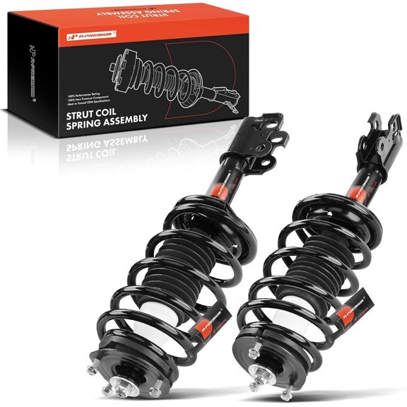 A-Premium Front Pair (2) Complete Strut & Coil Spring Assembly Compatible with Saturn SC SC1 SC2, SL SL1 SL2, SW1 SW2, 1991-2002, Driver and Passenger Side