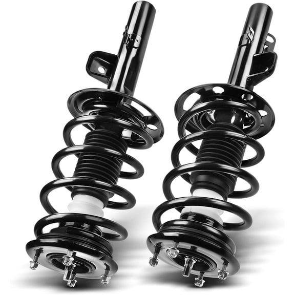 A-Premium Front Pair (2) Complete Strut & Coil Spring Assembly Compatible with Ford Flex 2010-2011 3.5L Turbocharged, AWD, Driver and Passenger Side