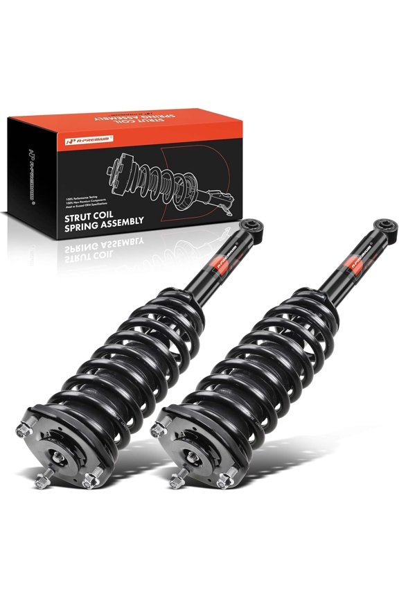 Front Pair (2) Complete Strut & Coil Spring Assembly Compatible with Lexus LS430 2001-2006 V8 4.3L RWD, Driver and Passenger Side