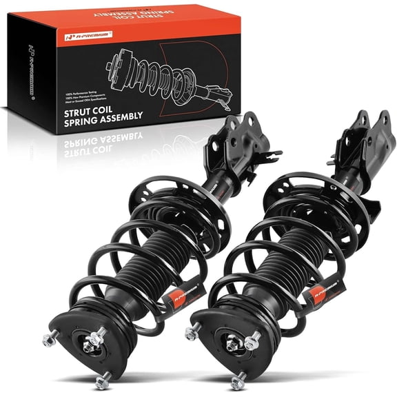 A-Premium Front Complete Struts Compatible with Mazda 6 2014-2017 - 2x Replacement Suspension Shock Absorber with Coil Spring Assembly