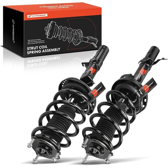 A-Premium Front Complete Struts Compatible with Acura MDX 2014-2020 - 2x Replacement Suspension Shock Absorber with Coil Spring Assembly