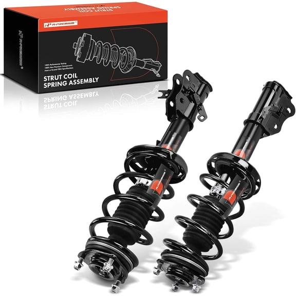 A-Premium Front Pair (2) Complete Strut and Coil Spring Assembly Compatible with Honda Civic 2012, Driver and Passenger Side