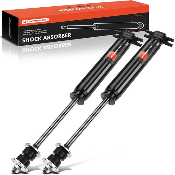 A-Premium Front Pair (2) Shock Absorber Compatible with Buick Skylark, Special, Sportwagon & Ford LTD Crown Victoria & Chevy Malibu & Mercury Grand Marquis & Oldsmobile 442 & Pontiac Bonneville