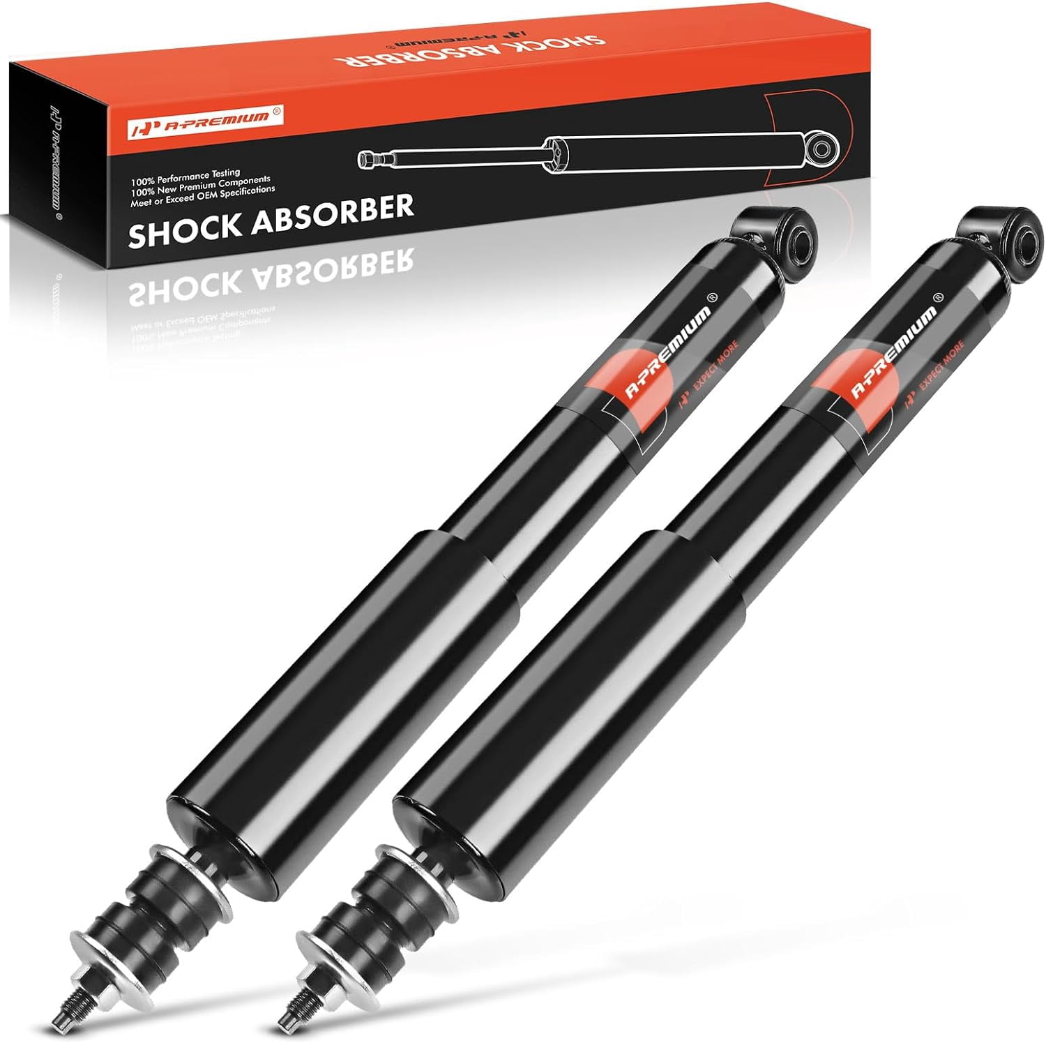 A-Premium Front Pair (2) Shock Absorber Compatible with Acura SLX 1996-1999 & Isuzu Trooper 1992-2002, VehiCROSS 1999-2001, Driver and Passenger Side