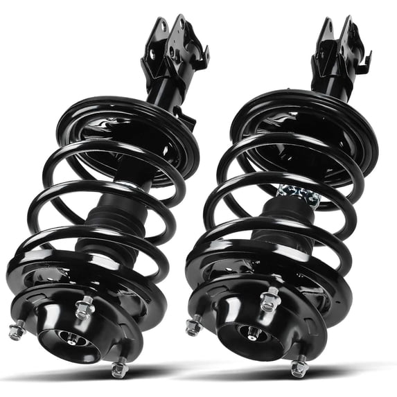 A-Premium Front Pair (2) Shock Complete Strut & Coil Spring Assembly Compatible with Chrysler Sebring 2001-2005 & Dodge Stratus 2001-2005, FWD Coupe, Driver and Passenger Side