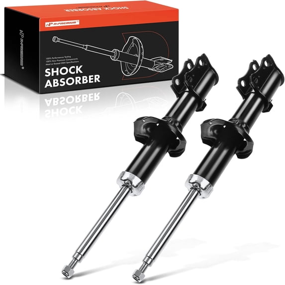 A-Premium Front Pair (2) Shocks Struts Assembly Compatible with Ford Festiva 1988-1993, Driver and Passenger Side