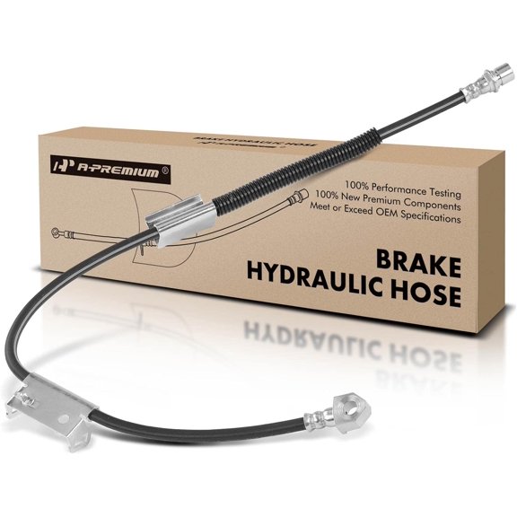 A-Premium Front Passenger Brake Hydraulic Hose Compatible with Select Chevy and GMC Models - Silverado 1500/Sierra 1500 2006-2007, Silverado 1500 Classic/Sierra 1500 Classic 2007, RWD Only