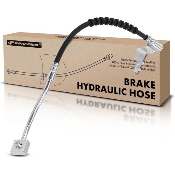 A-Premium Front Passenger Brake Hydraulic Hose Compatible with Select Chrysler, Dodge and Plymouth Models - Neon 2000 2001 2002 2003 2004 2005 - Replace# 4860044AD