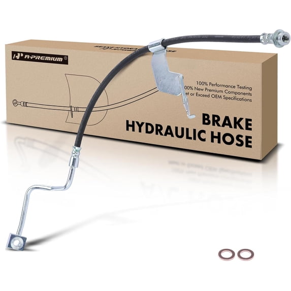 A-Premium Front Passenger Brake Hydraulic Hose Compatible with Select Ford Models - For F-250 Super Duty, For F-350 Super Duty 2013-2016, RWD Only - Replace# DC3Z2078M