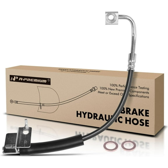 A-Premium Front Passenger Brake Hydraulic Hose Compatible with Select Ford Models - For Mustang 2015 2016 2017 2018 2019 2020 2021 - Replace# FR3Z2078J