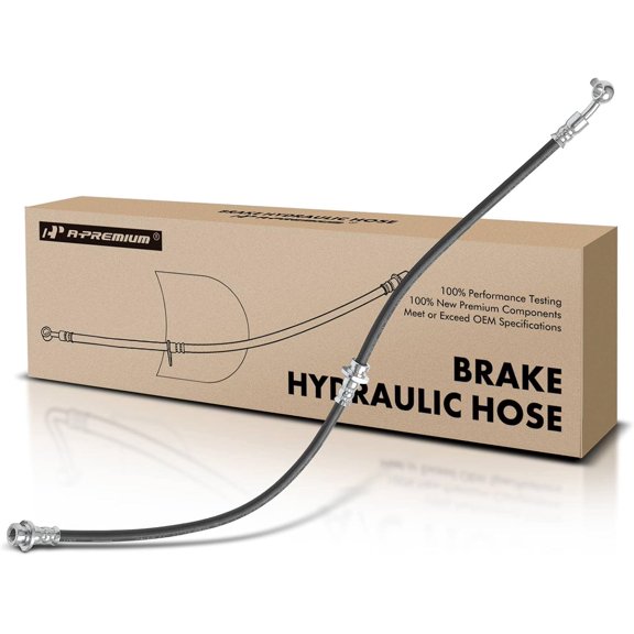A-Premium Front Passenger Brake Hydraulic Hose Compatible with Select Nissan and Chevy Models - Sentra 2013-2021, LEAF 2011-2017, NV200 2013-2019, City Express 2015-2018 - Replace# 462103NA1A