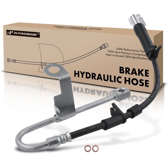 A-Premium Front Passenger Brake Hydraulic Hose Compatible with Select Dodge Models - Viper 1992-2002 - Replace# 4763154AB