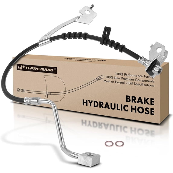 A-Premium Front Passenger Brake Hydraulic Hose Compatible with Select Ford Models - For F-250 Super Duty/F-350 Super Duty 2017-2021, RWD