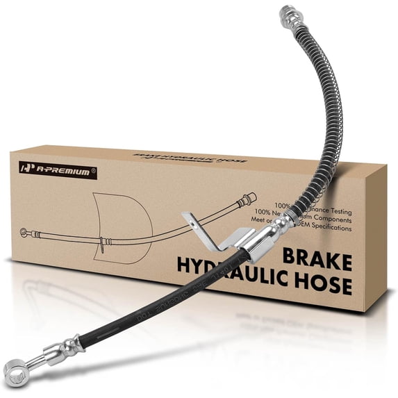 A-Premium Front Passenger Brake Hydraulic Hose Compatible with Select Hyundai Models - Elantra 2001 2002 2003 2004 2005 2006 - Replace# 587322D000