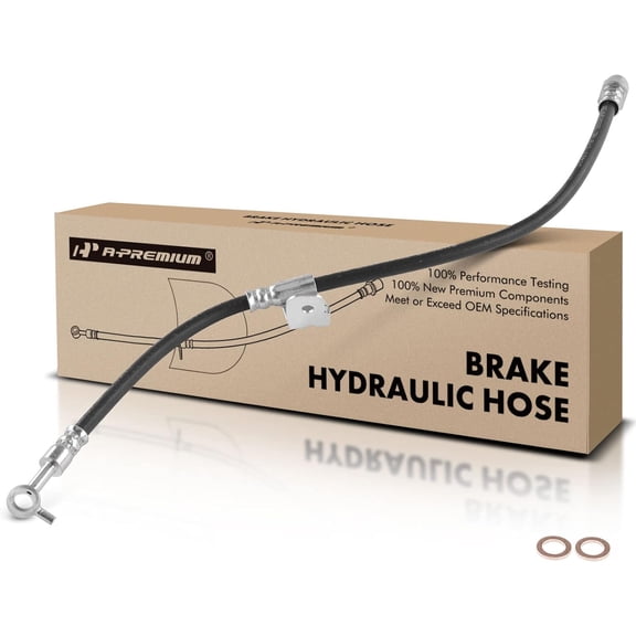 A-Premium Front Passenger Brake Hydraulic Hose Compatible with Select Hyundai Models - Genesis 2009-2014, Equus 2011 - Replace# 587313M500
