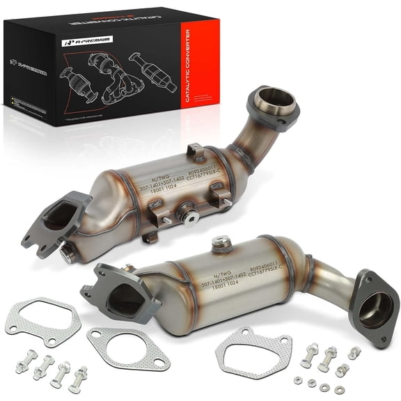 A-Premium Front and Rear 2-PC Catalytic Converter Kit Direct-Fit Compatible with Dodge Grand Caravan,Journey, Avenger & Chrysler Town & Country, 200 & Volkswagen Routan & Ram C/V, 3.6L, EPA Compliant