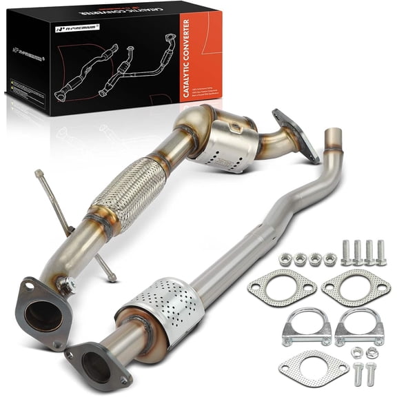 A-Premium Front and Rear 2-PC Catalytic Converter Kit Direct-Fit Compatible with Ford Transit Connect 2010 2011 2012 2013 2.0L, EPA Compliant, Replace# 9T1Z5E212C, 9T1Z5E212B