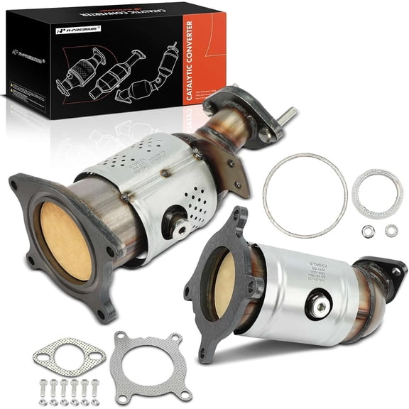A-Premium Front and Rear Catalytic Converter Kit Direct-Fit Compatible with Ford Fusion, Edge, Taurus, Taurus X, Flex & Lincoln MKZ, MKX, MKS & Mazda CX-9 & Mercury Sable, 3.5L 3.7L, EPA Compliant