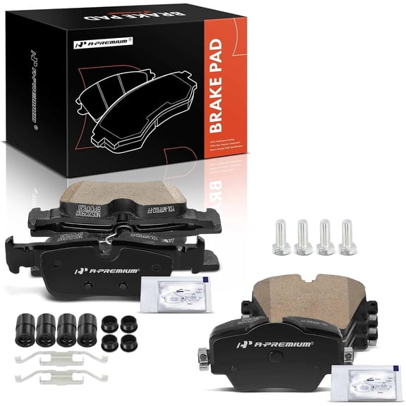 A-Premium Front and Rear Ceramic Disc Brake Pads Set Compatible with Select BMW and Mini Models - X1 2016-2022 Cooper Countryman 228i Gran Coupe 228i xDrive Gran Coupe X2 Cooper Clubman 8 Pcs