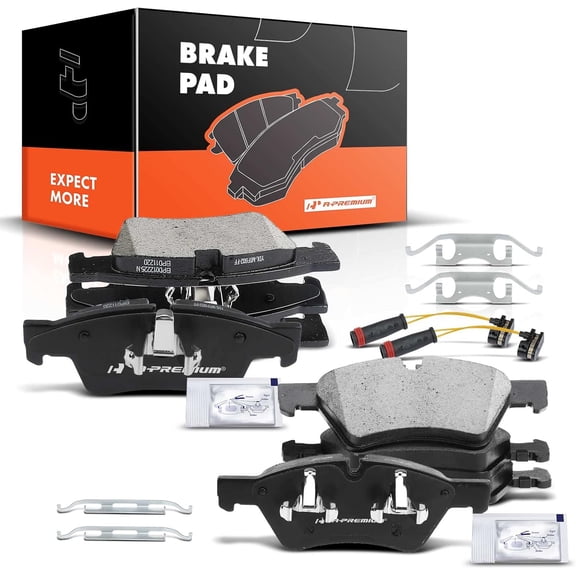 A-Premium Front and Rear Ceramic Brake Pads Set Compatible with Mercedes-Benz Models - GL320 2007-2009, G55 AMG, GL350, GL450, GL550, ML320, ML350, ML450, ML500, ML550, R320, R350, R500