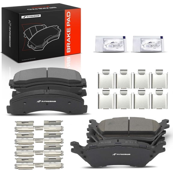 A-Premium Front and Rear Ceramic Brake Pads Compatible with Ford | for F-150 2012-2020, with Hardware, 8-Pack
