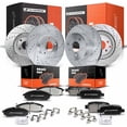thumbnail image 1 of A-Premium Front & Rear Disc Brake Rotors + Ceramic Pads Kit Compatible with Select Infiniti and Nissan Models - EX35 2008-2012, EX37, G25, G35, G37, M35, M45, Q40, QX50, 350Z, 370Z 12-PC Set, 1 of 6