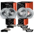 thumbnail image 1 of A-Premium Front and Rear Drilled and Slotted Disc Brake Rotors + Ceramic Pads Kit Compatible with Select Ford & Mercury Models - Explorer 2002-2005, Mountaineer 2002-2005, 12-PC Set, 1 of 9