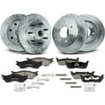 thumbnail image 1 of A-Premium Front and Rear Drilled and Slotted Disc Brake Rotors + Ceramic Pads Kit Compatible with Select Ford Models - F-150 F150 2000-2003, F-150 Heritage 2004-2004, F-250 F250 1997-1999, 12-PC Set, 1 of 6