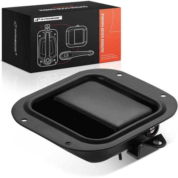 A-Premium Front or Rear Driver Side Exterior Door Handle Compatible with Peterbilt 330 1995-2005, 349 1984-1987, 353 1981-1987, 357 1986-2002, 359 1981-1987, 362 1981-2005, 377, 378, 379, Black