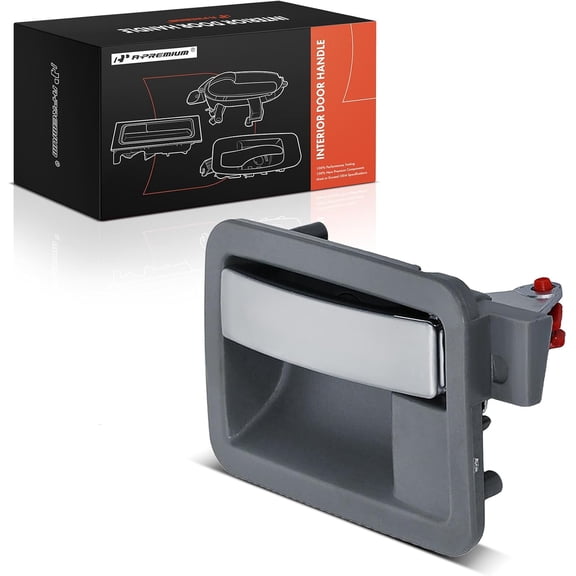 A-Premium Front or Rear Left Driver Side Interior Door Handle Compatible with Dodge Durango 2004-2009, Dakota 2005-2010 & Chrysler Aspen 2007-2009 & Mitsubishi Raider 2006-2009, Silver Lever