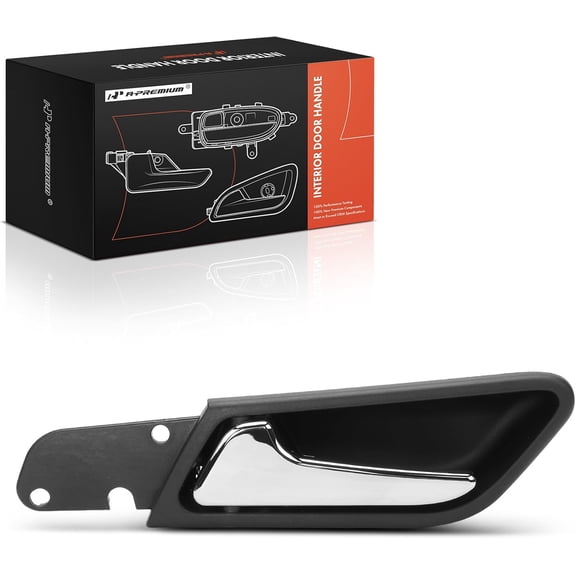 A-Premium Front or Rear Left Driver Side Interior Door Handle Compatible with Mercedes-Benz A180 2013-2016, A190 2005, A200 2013-2018, A220, A250, B180, B200, B250, Black Housing with Chrome Lever