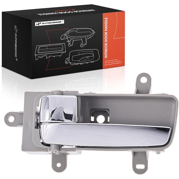 A-Premium Front or Rear Left Driver Side Interior Door Handle Compatible with Nissan Maxima 2006 2007 2008, Gray Housing with Chrome Lever, Replace# 80671-ZA301