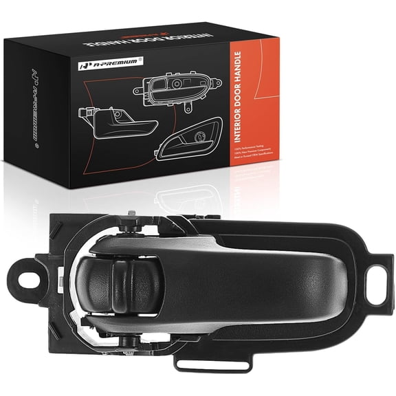 A-Premium Front or Rear Left Driver Side Interior Door Handle Compatible with Nissan Versa 2007-2011, Versa 2012 Hatchback, Textured Black, Replace# 80671-EF80B-22, 80671-EL00D
