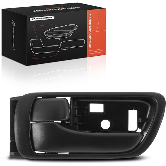 A-Premium Front or Rear Left Driver Side Interior Door Handle Compatible with Toyota Camry 2002 2003 2004 2005 2006, Textured Black, Replace# 69206-AA020, 69206-YC040