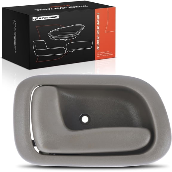 A-Premium Front or Rear Left Driver Side Interior Door Handle Compatible with Toyota Corolla 1998 1999 2000 2001 2002, Beige, Manual Locks Type, Replace# 69206-12160, 6920612160