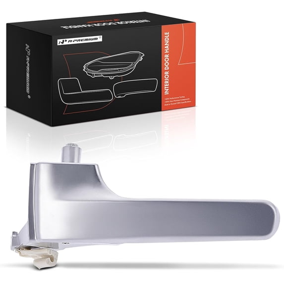 A-Premium Front or Rear Left Driver Side Interior Door Handle Lever Compatible with Jeep KK Series Liberty 2008 2009 2010 2011 2012, Satin Chrome, Replace# 68089205AA