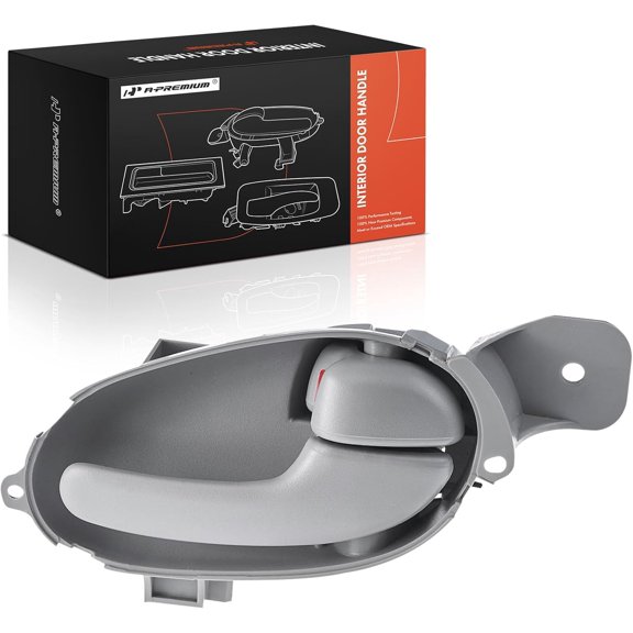 A-Premium Front or Rear Passenger Side Interior Door Handle Compatible with Chevrolet Trailblazer, Trailblazer EXT & GMC Envoy & Isuzu Ascender & Oldsmobile Bravada & Saab 9-7x, Textured Gray