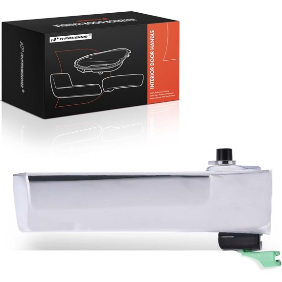 A-Premium Front or Rear Passenger Side Interior Door Handle Compatible with Ram 1500/4500/5500 2011-2018, 2500/3500 2011-2019, 1500 Classic 2019 & Dodge Ram 1500 2009-2010, Ram 2500/3500 2010, Chrome
