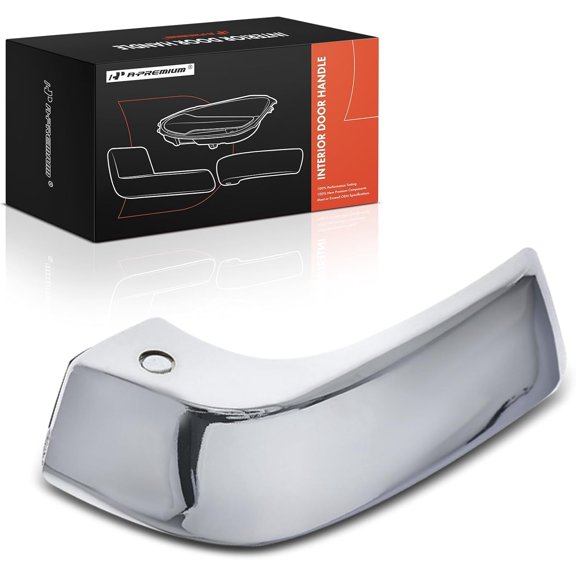 A-Premium Front or Rear Right Passenger Side Interior Door Handle Compatible with Chevrolet Silverado 1500, Silverado 2500 3500 HD & GMC Sierra 1500, Sierra 2500 3500 HD, Chrome, Replace# 15936893CH