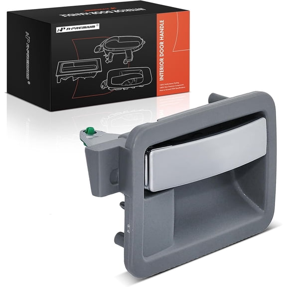 A-Premium Front or Rear Right Passenger Side Interior Door Handle Compatible with Dodge Durango 2004-2009, Dakota 2005-2010 & Chrysler Aspen 2007-2009 & Mitsubishi Raider 2006-2009, Silver Lever