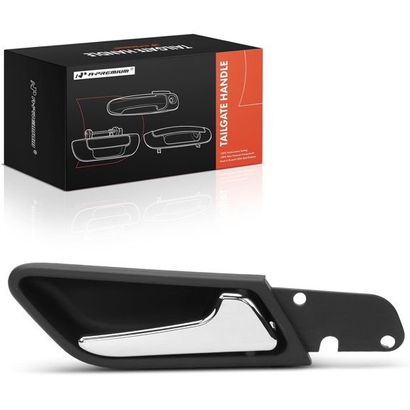 A-Premium Front or Rear Right Passenger Side Interior Door Handle Compatible with Mercedes-Benz A180 2013-2016 A190 2005 A200 2013-2018 A220 A250 B180 B200 B250 Black Housing with Chrome Lever