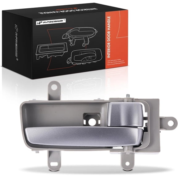 A-Premium Front or Rear Right Passenger Side Interior Door Handle Compatible with Nissan Maxima 2004 2005, Gray Housing with Silver Lever, Replace# 80670-7Y001