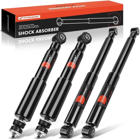 A-Premium Front and Rear Shock Absorber Compatible with Dodge Ram 1500 1994-2001, Ram 2500 1994-2002, Ram 3500 1995-2002, Ram 3500 1994-2002, RWD, 4-PC Set
