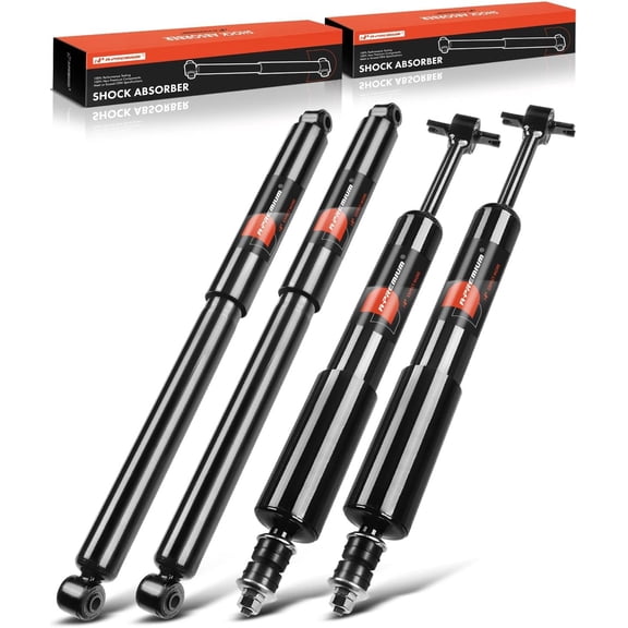 A-Premium Front and Rear Shock Absorbers Struts Compatible with Ford Ranger 1998-2011 & Mazda B3000 1998-2007 B4000 1998-2009 - [4WD or RWD with Torsion Bar Front Suspension]