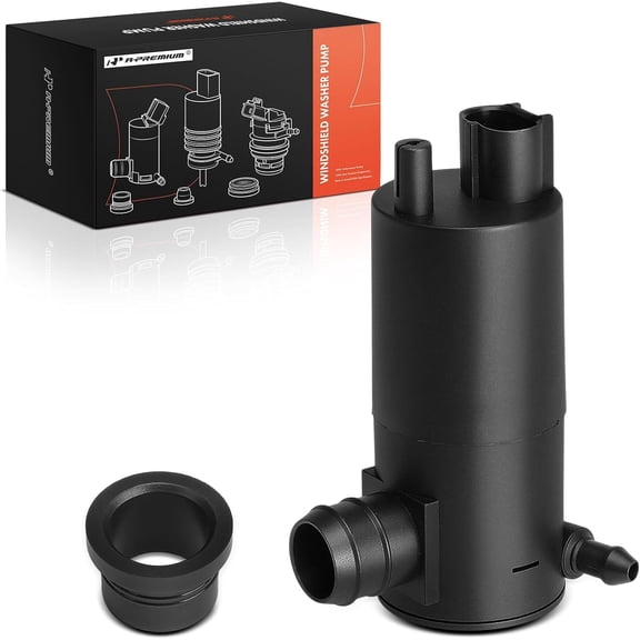 A-Premium Front or Rear Windshield Washer Pump Compatible with Nissan Altima 2007-2013, Rogue 2014-2016, Versa 2007-2011, Maxima 2009-2014, NV200 2013-2018