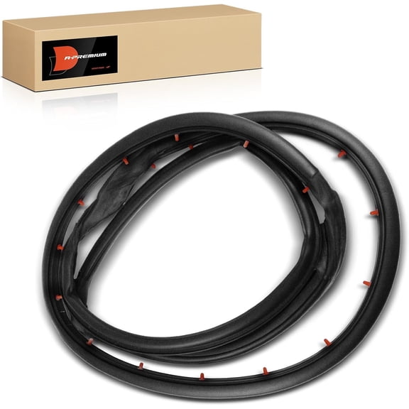 A-Premium Front Right Car Door Weather Stripping Seal Strips Compatible with Jeep TJ Series Wrangler 1997 1998 1999 2000 2001 200 2003 2004 2005 2006, Passenger Side