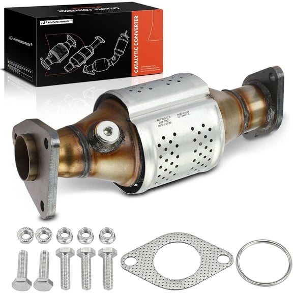 A-Premium Front Right Catalytic Converter Kit Direct-Fit Compatible with Nissan Frontier 2005-2019, Pathfinder 2005-2012, NV1500 NV2500 NV3500 2012-2018, Xterra & Suzuki Equator, 4.0L, EPA Compliant